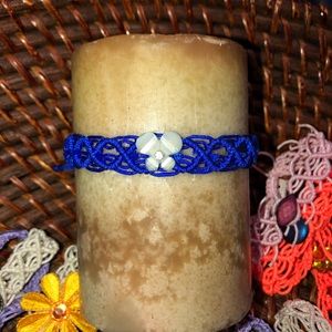 Candle decor lace wreath adjustable crystal NEW